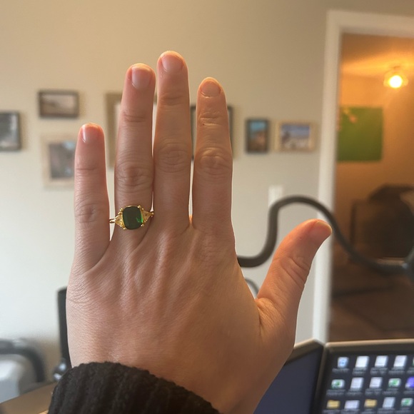 LUCK - ZIRCONIA RING IN GOLD - Picture 3 of 3